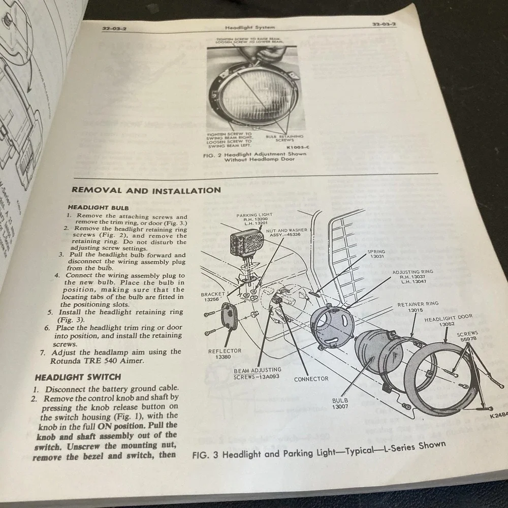 1975 Truck Shop Manual Volume 3&4 Electrical & Body (1 Book)